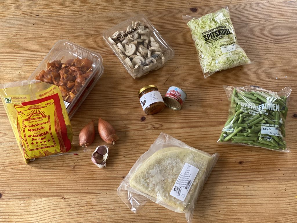 Lazy Man Roti: de ingrediënten